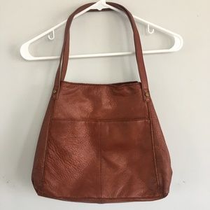 Brown Leather Shoulder Bag